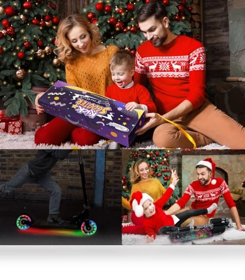 Kids Kick Scooter with Light-up Wheels — Push Scooters, Nattork