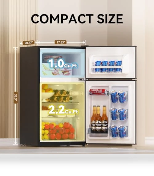 Mini Fridge with Freezer — Mini Fridges, Frestec
