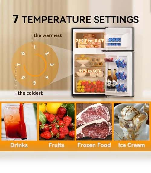 Mini Fridge with Freezer — Mini Fridges, Frestec