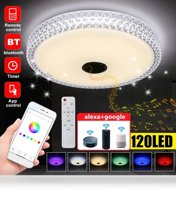 Modern RGB LED Ceiling Light — Overhead Lighting, Ideal World