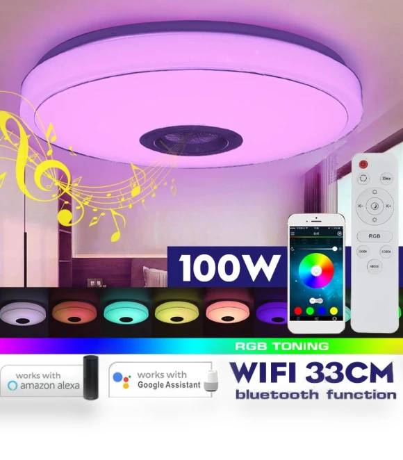 Modern RGB LED Ceiling Light — Overhead Lighting, Pro DIY Tool