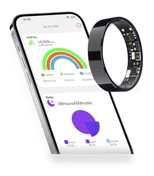 Sleep & Fitness Tracking Smart Ring — Smart Rings, AMZAIZO