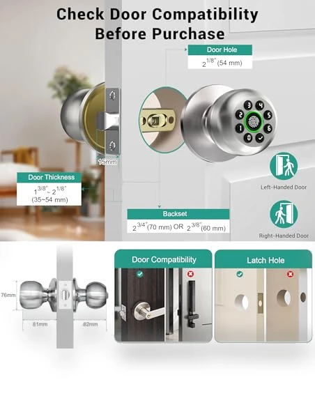 Smart Door Knob Lock — Locks, WREO