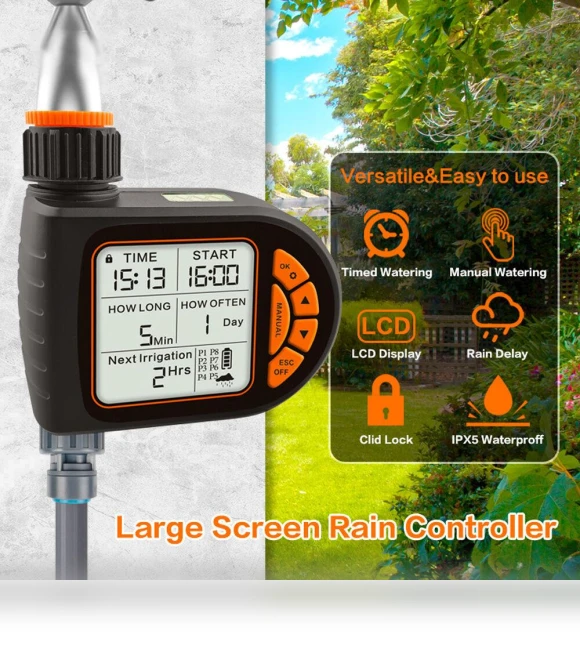 Smart LCD Screen for Garden Watering Control — Controllers, TaoPo Directs