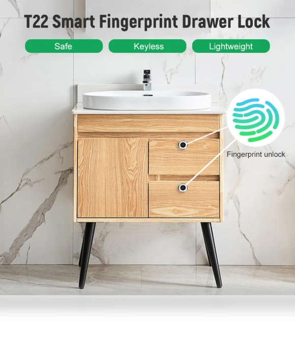 Smart Lock with Fingerprint Scanner — Biometric Security, Kkmoon