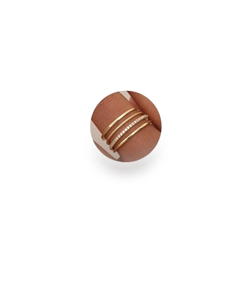 Thin Stackable Rings for Women — Stacking, MILACOLATO