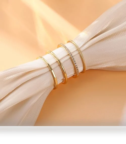 Thin Stackable Rings for Women — Stacking, MILACOLATO