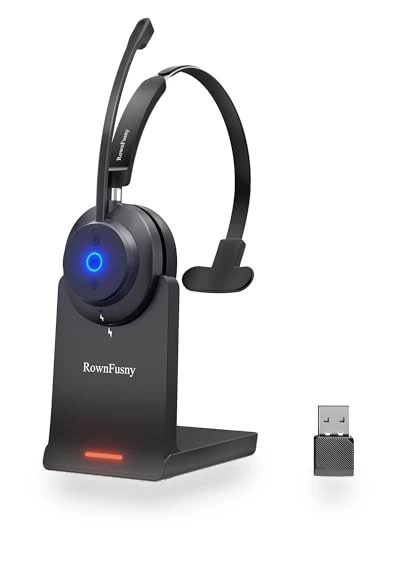 Wireless Headset with Mic — Headsets, Rownfusny