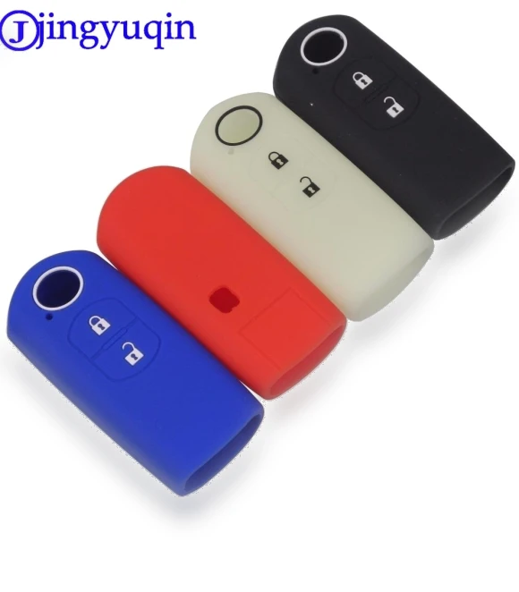 2 Buttons Remote Smart Key Silicone Cover Case — Key Holders & Accessories, Jingyuqin Car Key
