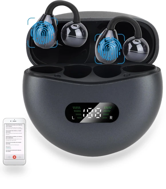 AI Real-Time Translation Earbuds — Language Translators, Junmaocun