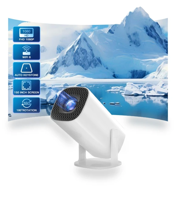 Android 11 Projector with Wi-Fi 6 and Bluetooth — Home Theater Projectors, SAMS Online