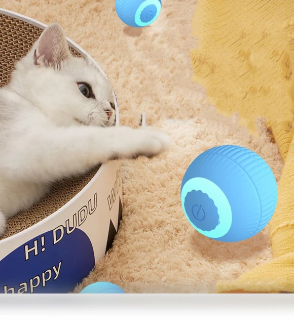 Automatic Rolling Ball for Cats — Cat Playthings, Smarrt home