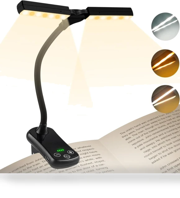 Double Head 14 LEDs Touch Control Reading Lamp — Reading Lights, TOP-MALL-001