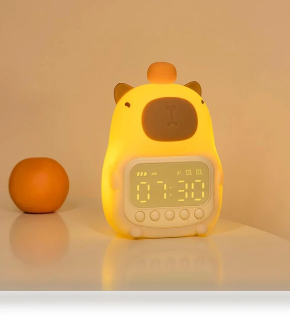 Rechargeable Kids Alarm Clock with Night Light — Alarms & Clocks, TOP-MALL-001