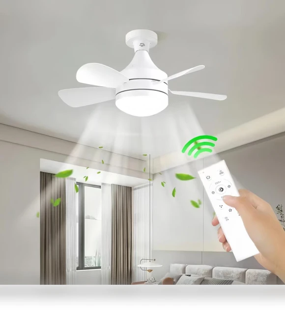 Smart LED Ceiling Fan with Remote Control — Ceiling Fans, TOP-MALL-001
