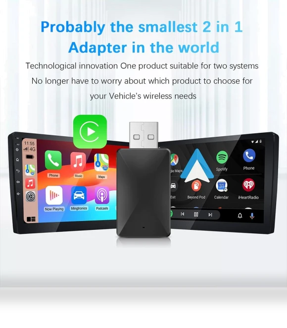 Wireless CarPlay Android Auto Adapter — Phone Accessories, Xixi Global Purchasing
