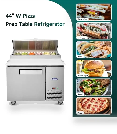 Commercial Pizza-Sandwich Prep Table Refrigerator — Drink Coolers, ORIKOOL