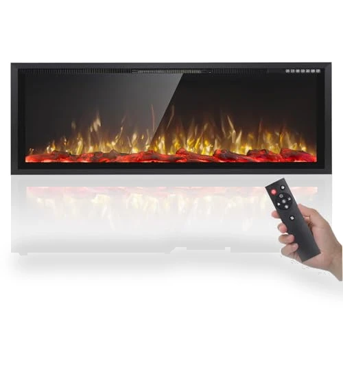 Electric Fireplace Ultra Narrow Frame & Wide Screen — Electric Heating Solutions, PRETZI
