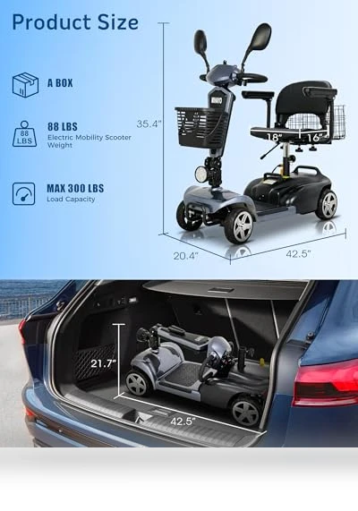 Foldable Electric Mobility Scooter — Mobility Scooters, MIHAYO