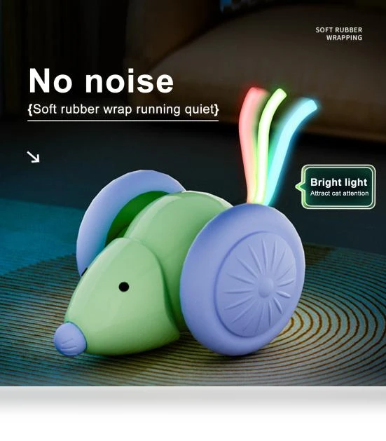 Interactive Electric Cat Toy with LED Tail — Cat Playthings, I love My Pet
