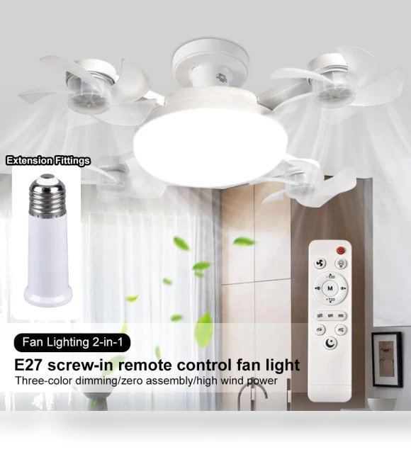 LED Ceiling Fan with Dimmer and Remote Control — Ceiling Fans, Good Household Items