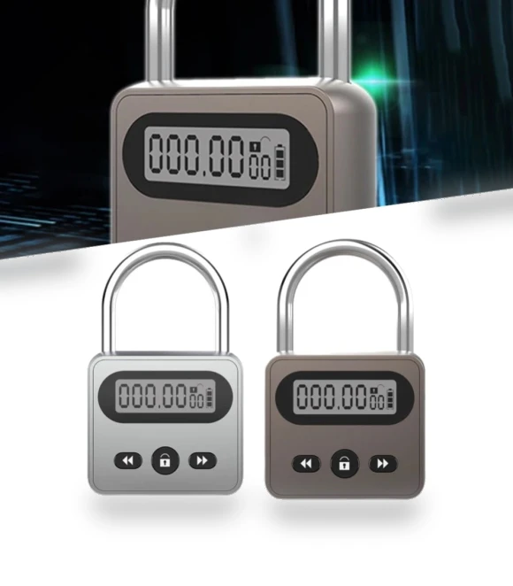 Metal Timer Lock with LCD Display — Timers, Lingmei