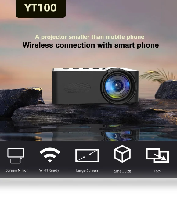 Mini Projector Full HD1080P — Home Theater Projectors, Meiteai-All