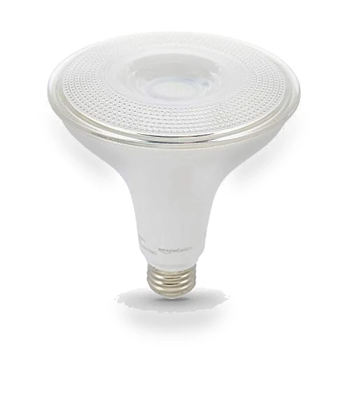 PAR38 Dusk to Dawn Sensor LED Light Bulb — LED, Amazon Basics