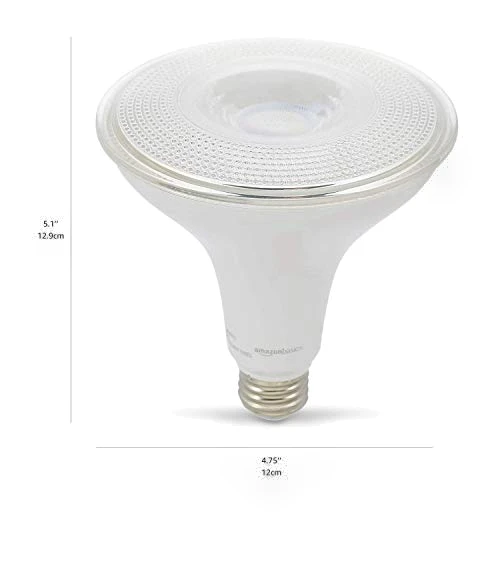 PAR38 Dusk to Dawn Sensor LED Light Bulb — LED, Amazon Basics