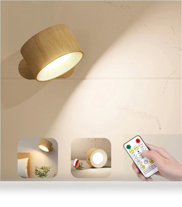 Portable Wall Light with Magnetic Touch Remote — Night Lights, Dream Garage