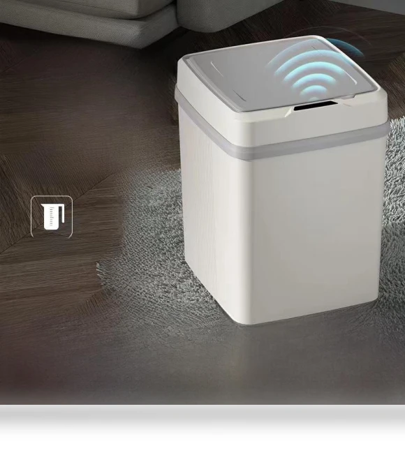 Smart Automatic Induction Trash Can with Lid — Kitchen Cans, Xing Hui
