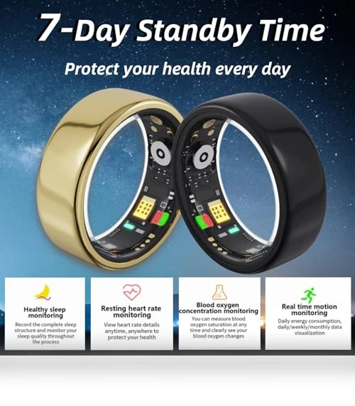 Smart Ring Health Tracker — Smart Rings, DHASUWT