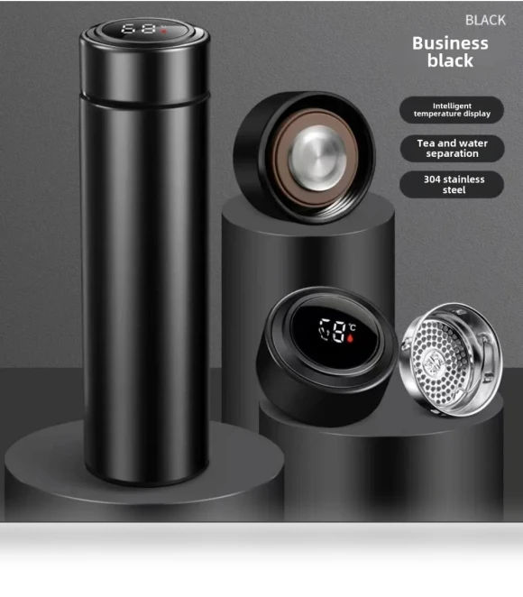 Smart Thermos Cup with LED Touch Digital Display — Beverage Warmers, Garden Supplies My