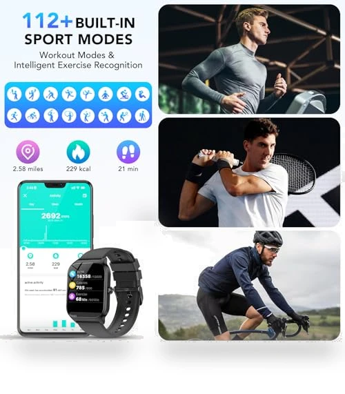 Smart Watch with Bluetooth Calls and Fitness Tracking — Smartwatches, CASCHO