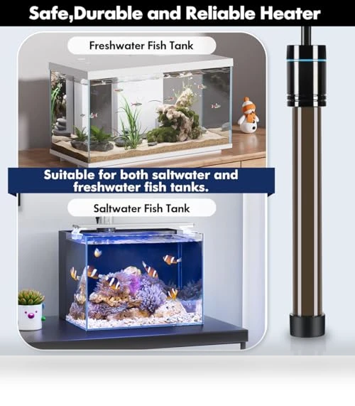 Submersible Aquarium Heater with Digital Display — Heaters & Chillers, Orlushy