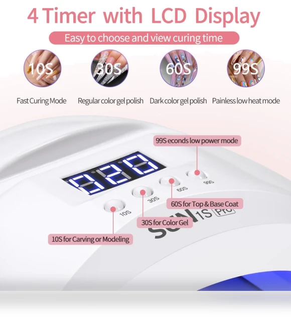 UV LED Nail Lamp Professional Fast Dryer — Curing Lamps, Wrigleys