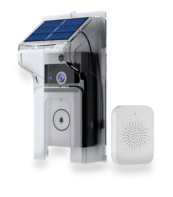 Waterproof Smart Home Solar-Powered Doorbell — Smart Home Security, Ruishi