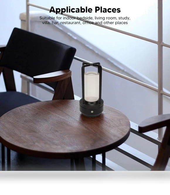 Wireless Desk Lamp with Crystal Shade — Study & Desk Lighting