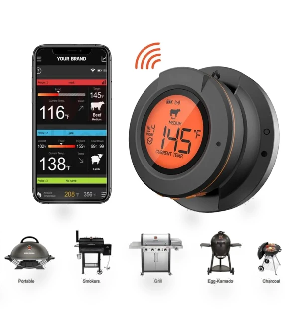 Wireless Meat Thermometer — Thermometers, Daily necessities-V