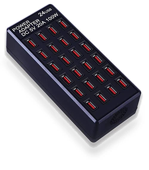 24-Port USB Charging Station — Power Hubs, MIXILIN