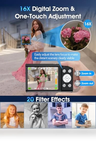 Autofocus 4K Vlogging Camera — Compact Digital Cameras, Lecnippy
