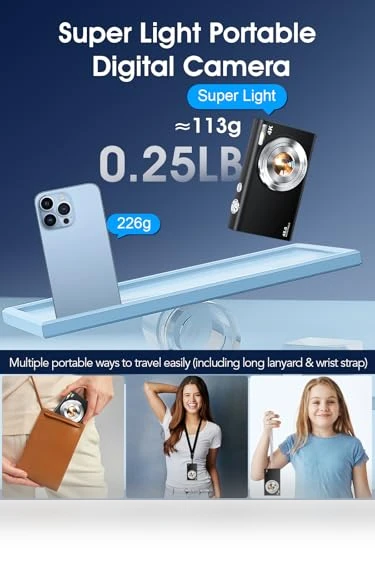Autofocus 4K Vlogging Camera — Compact Digital Cameras, Lecnippy