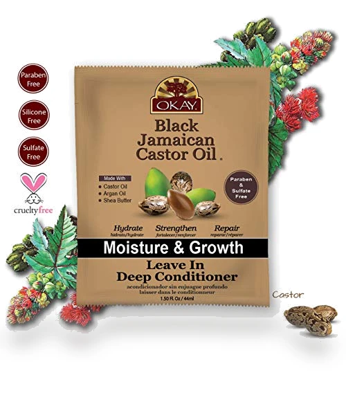 Black Jamaican Castor Oil Leave-In Conditioner — Hair Nourishing Oils, OKAY