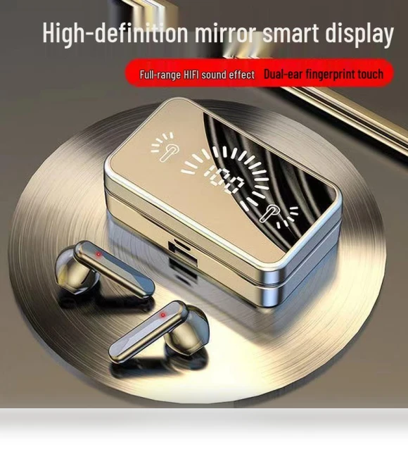 Bluetooth TWS Earbuds with Touch Control and Digital Display — In-Ear Headphones, TrendVibeCN