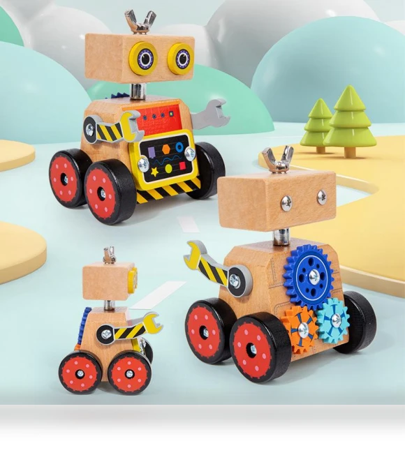 Children's Robot Constructor Set for Building a Car — Construction Kits, Super Go