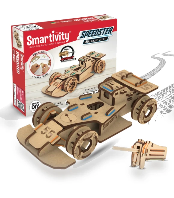 Creative Craft Set: Racing Car with Launch Device — Educational, Japan Zen Mall