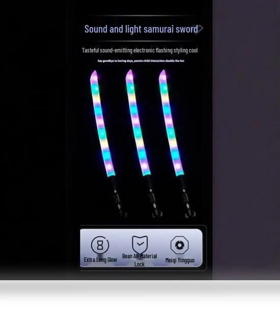 Luminous Gravity Sensor Colorful Sword with Sound — Interactive Learning Devices, Super Go