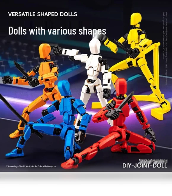 Movable Carrot Robot Hand Doll Building Block Toy — Construction Kits, Super Go
