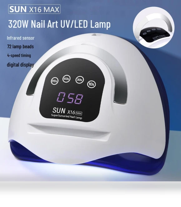 Powerful Smart LED Nail Lamp for Fast UV Gel Polymerization with Sensor — Curing Lamps, The Million