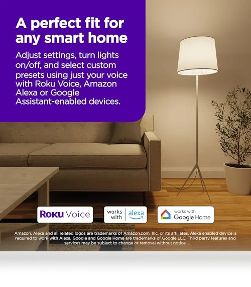 Smart Light Bulb — LED, Roku